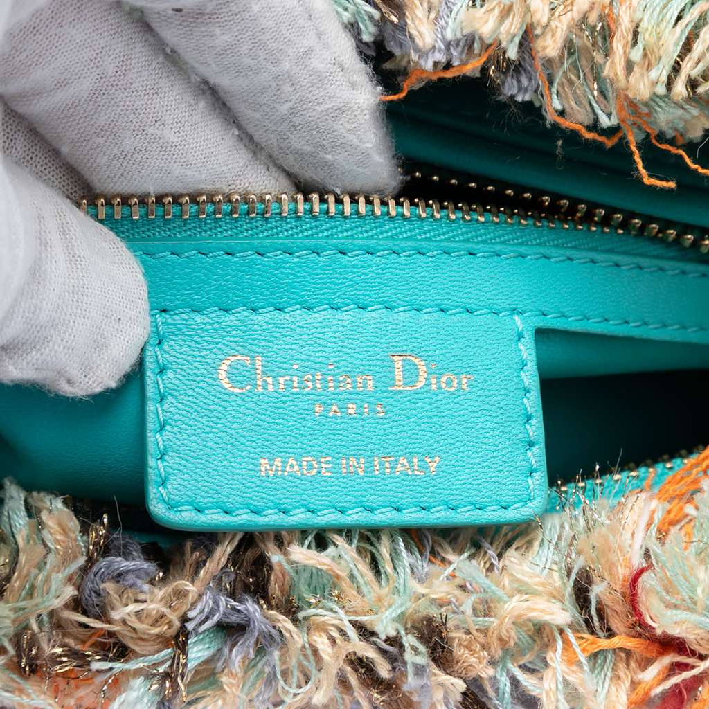 Dior Medium Tweed Heart Deco Lady Dior Orange Tweed Good condition - Box View