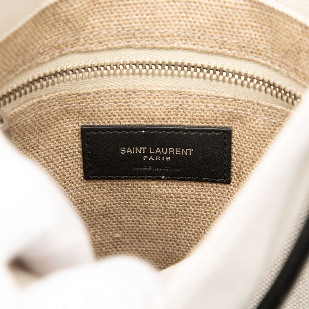 Saint Laurent Canvas Universite Flat Convertible Crossbody Brown Canvas Good condition - Box View