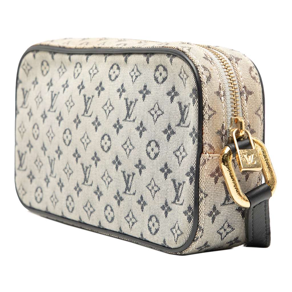 Louis Vuitton Monogram Mini Lin Juliette MM Grey Canvas Good condition - Back View