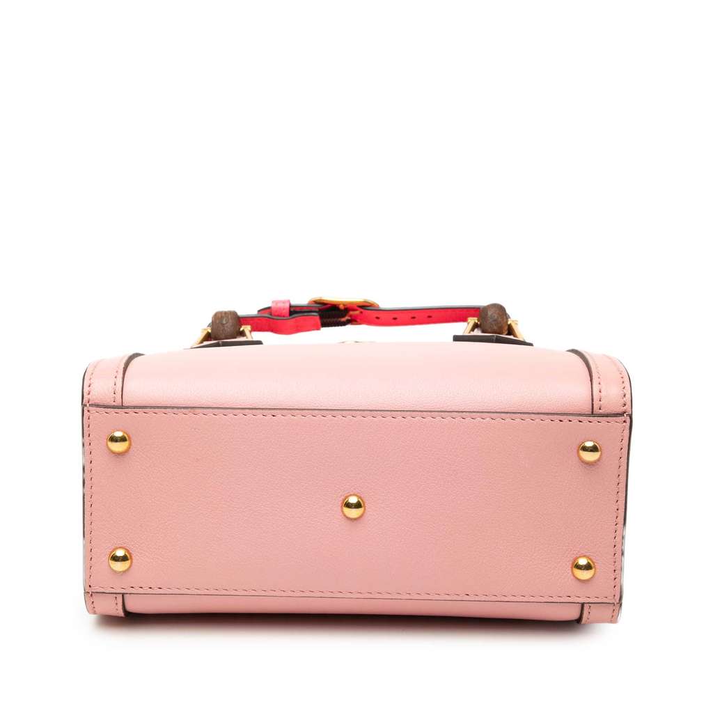 Gucci Mini Calfskin Bamboo Diana Satchel Pink Leather Good condition - Inside View