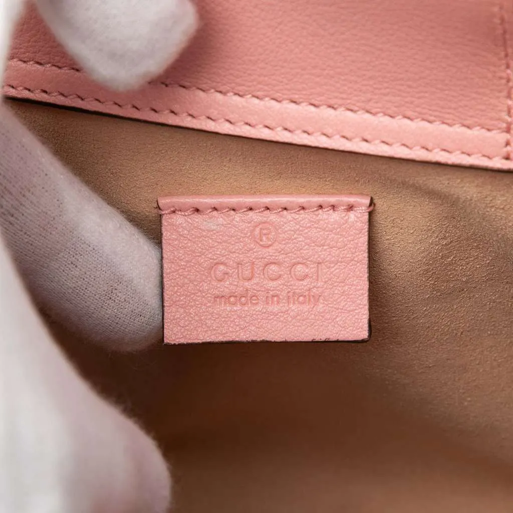 Gucci Mini Calfskin Bamboo Diana Satchel Pink Leather Very good - Box View