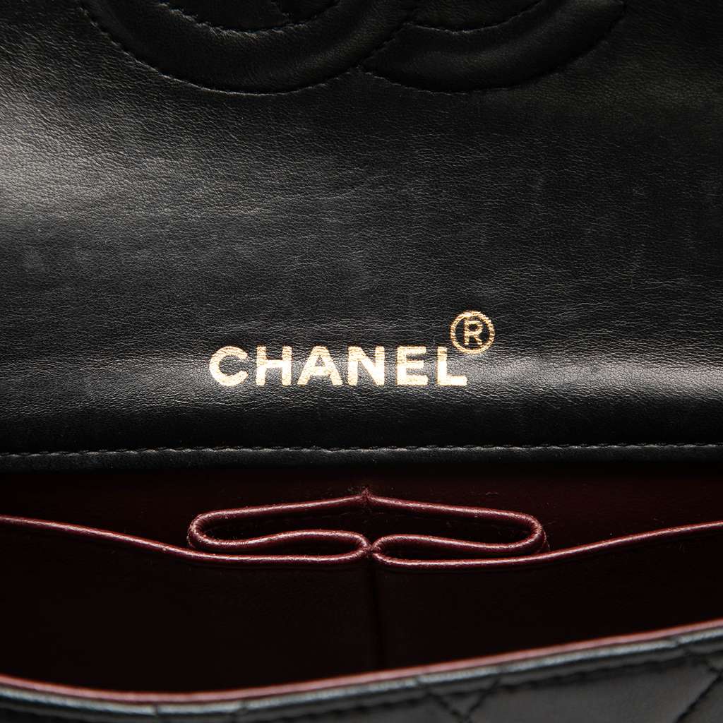 Chanel Mini CC Quilted Lambskin Full Flap Black Leather Good condition - Box View