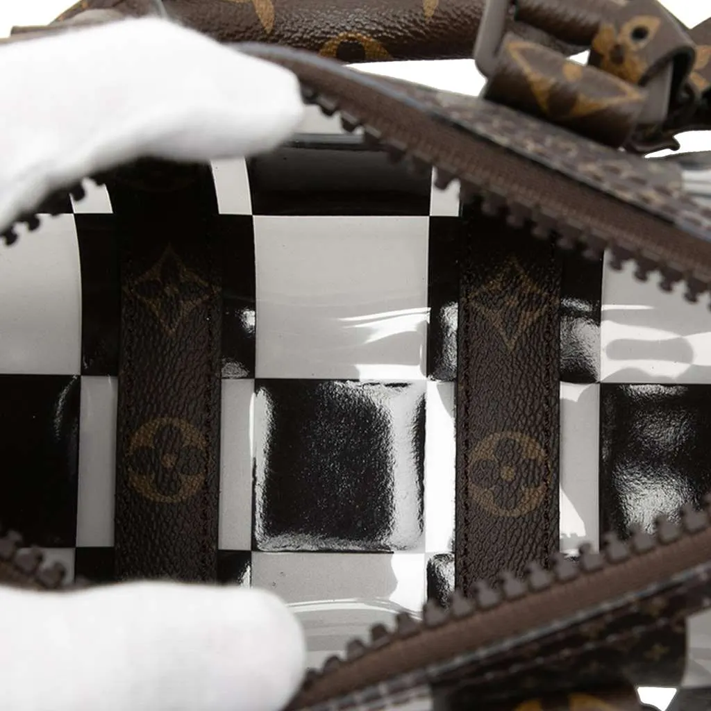 Louis Vuitton PVC and Monogram Chess Keepall Bandouliere 25 Brown Very good - Model View