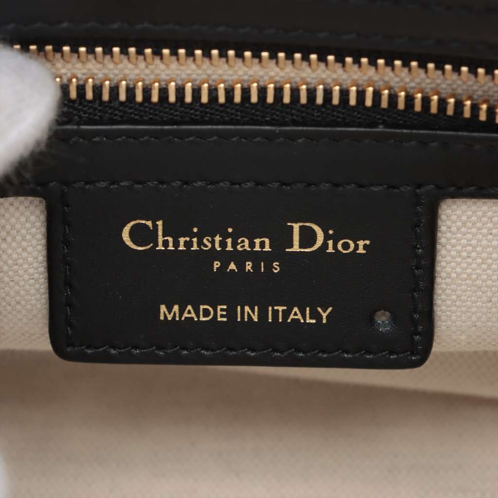 Dior Small Leather Tiger Dior Vibe Zip Bowling Bag White Leather Very good condition - Box View