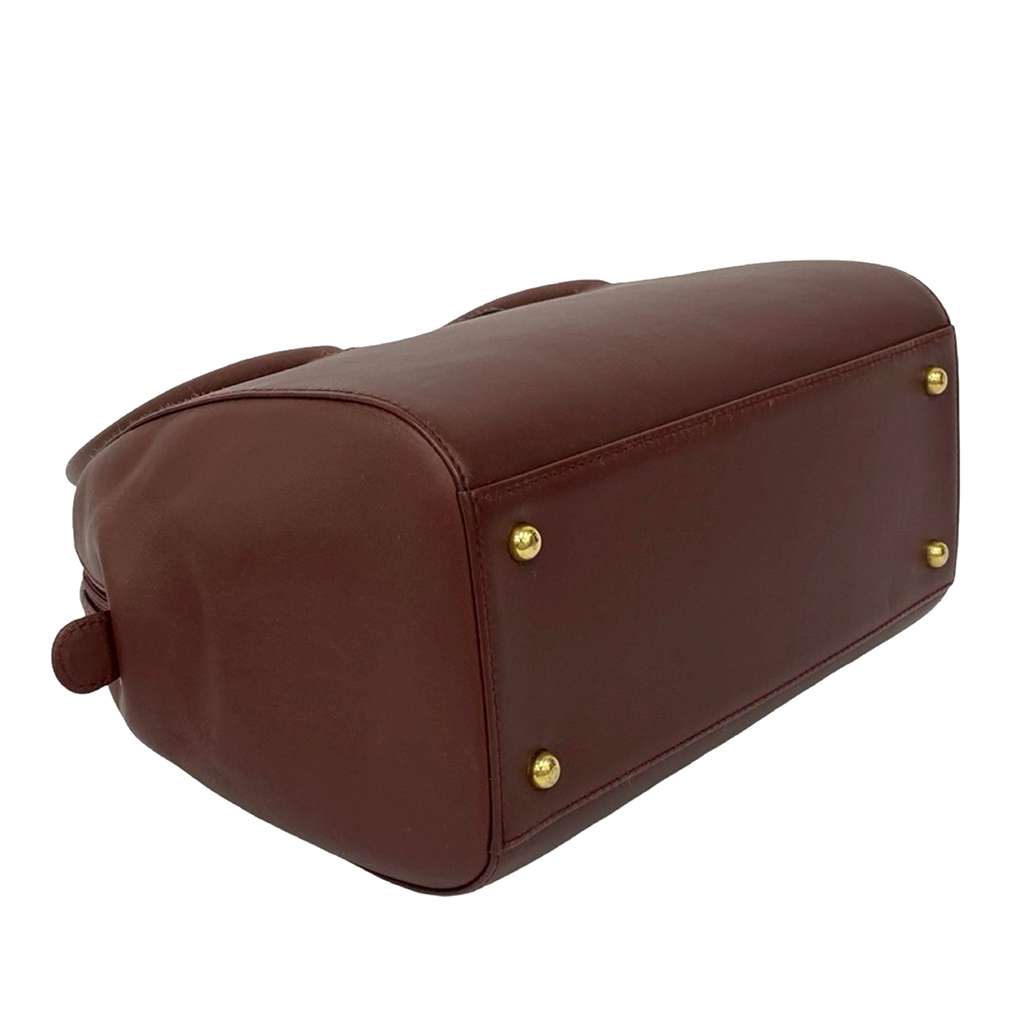 Cartier Leather Must De Cartier Boston Bag Red Leather Good condition - Inside View