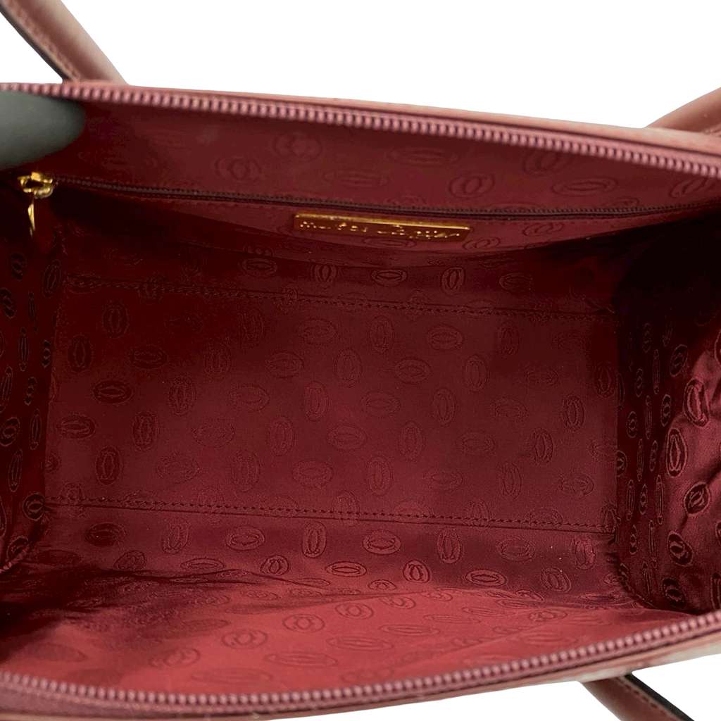 Cartier Leather Must De Cartier Boston Bag Red Leather Good condition - Box View