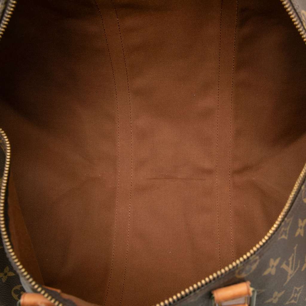 Louis Vuitton Monogram Keepall 50 Brown Fair condition - Model View