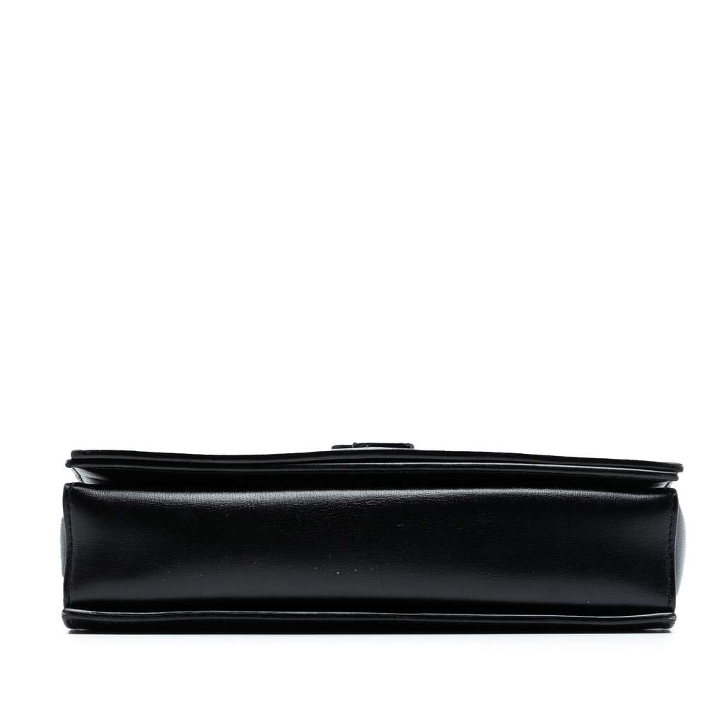 Saint Laurent Suede Monogram Book Bag Black Leather Good condition - Inside View