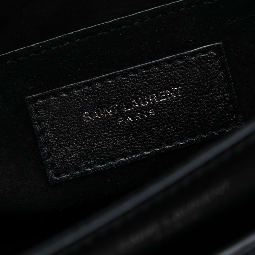 Saint Laurent Suede Monogram Book Bag Black Leather Good condition - Box View
