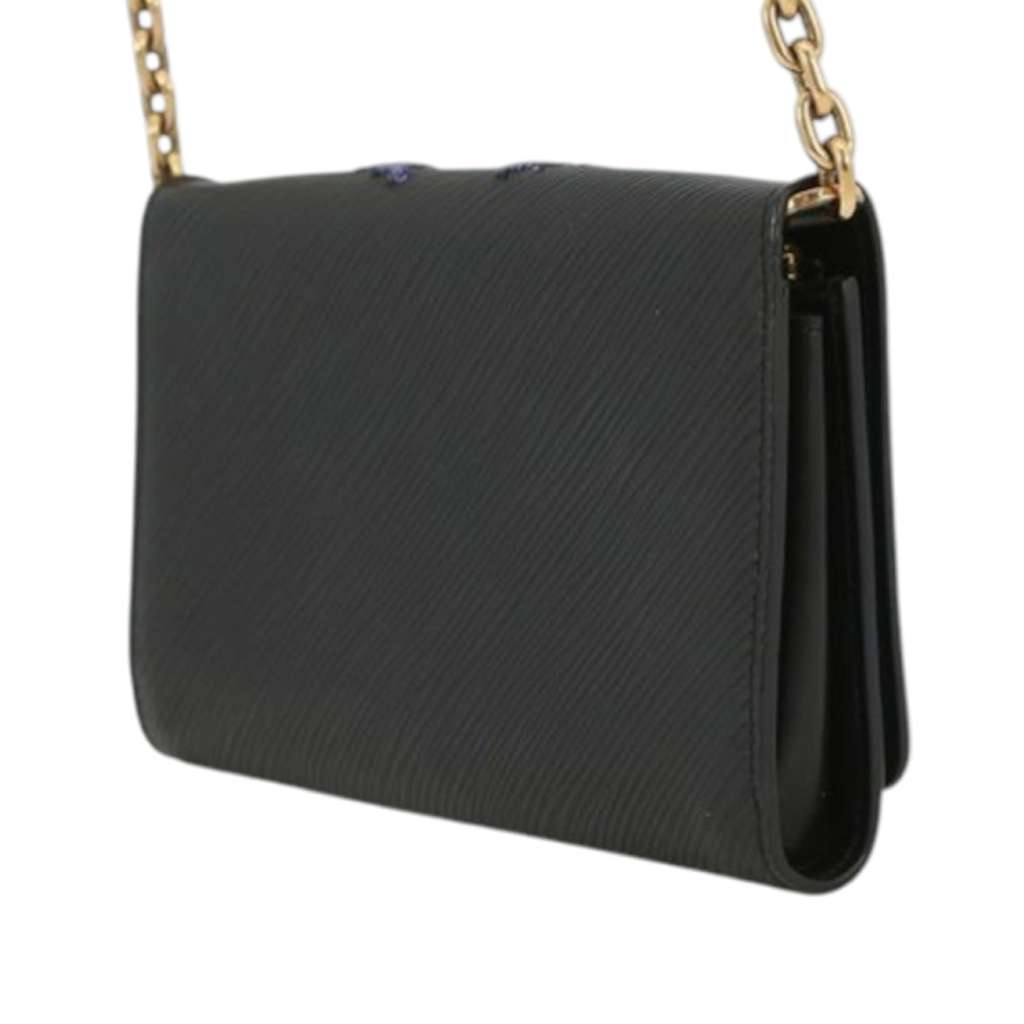 Louis Vuitton Epi Sequin Bird Twist Wallet On Chain Black Leather Good condition - Back View