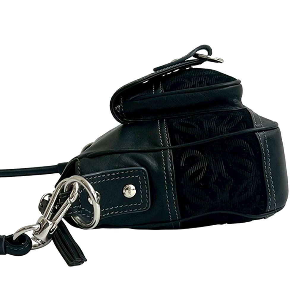 Loewe Anagram Leather and Suede Crossbody Black Leather Good condition - Box View