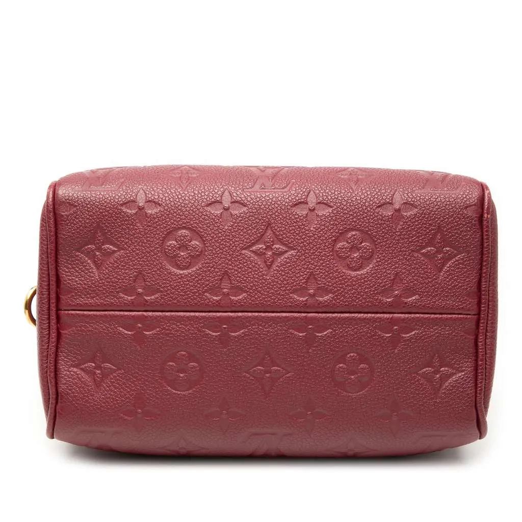 Louis Vuitton Monogram Empreinte Speedy Bandouliere 20 Red Leather Very good - Inside View