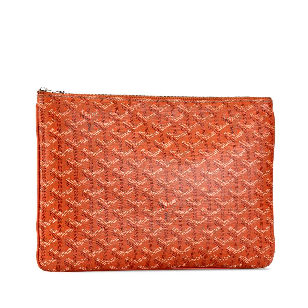 Goyard Goyardine Senat MM Orange Canvas Good condition - Back View