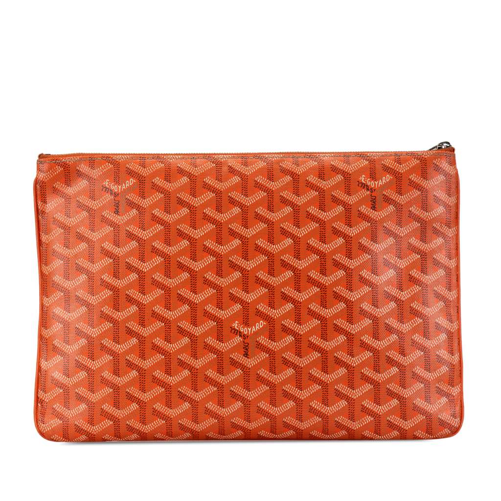 Goyard Goyardine Senat MM Orange Canvas Good condition - Inside View