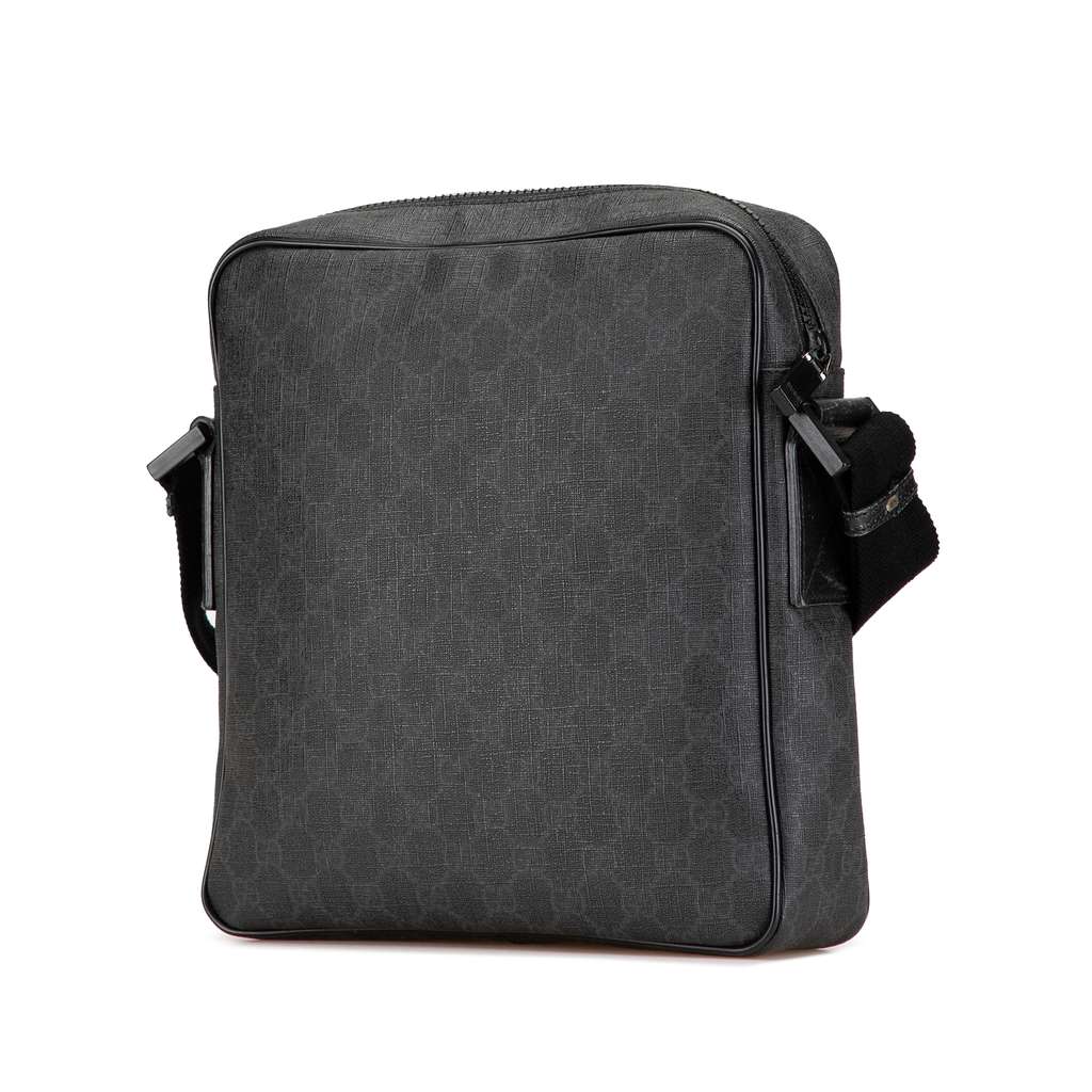 Gucci GG Supreme Crossbody Black Canvas Good condition - Back View