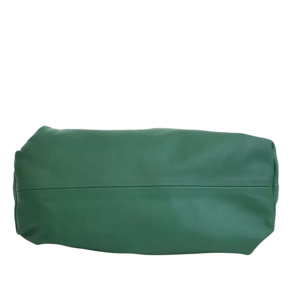 Bottega Veneta Lambskin Chain Pouch Green Leather Good condition - Box View