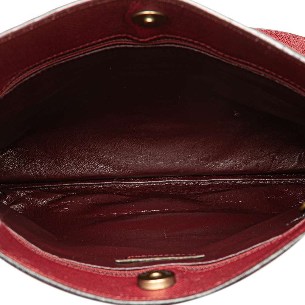 Chanel Caviar Logo Tote Red Leather Good condition - Model View