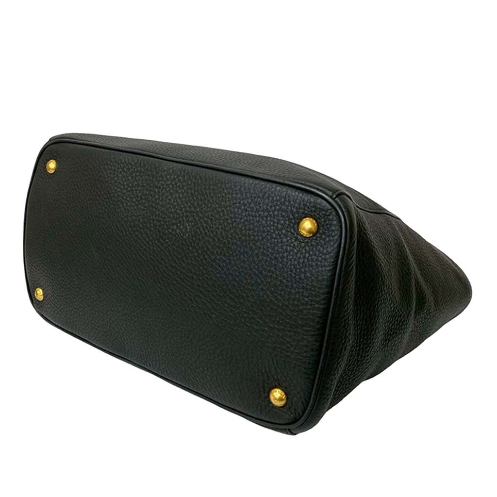 Prada Vitello Daino Open Convertible Tote Black Leather Very good condition - Inside View