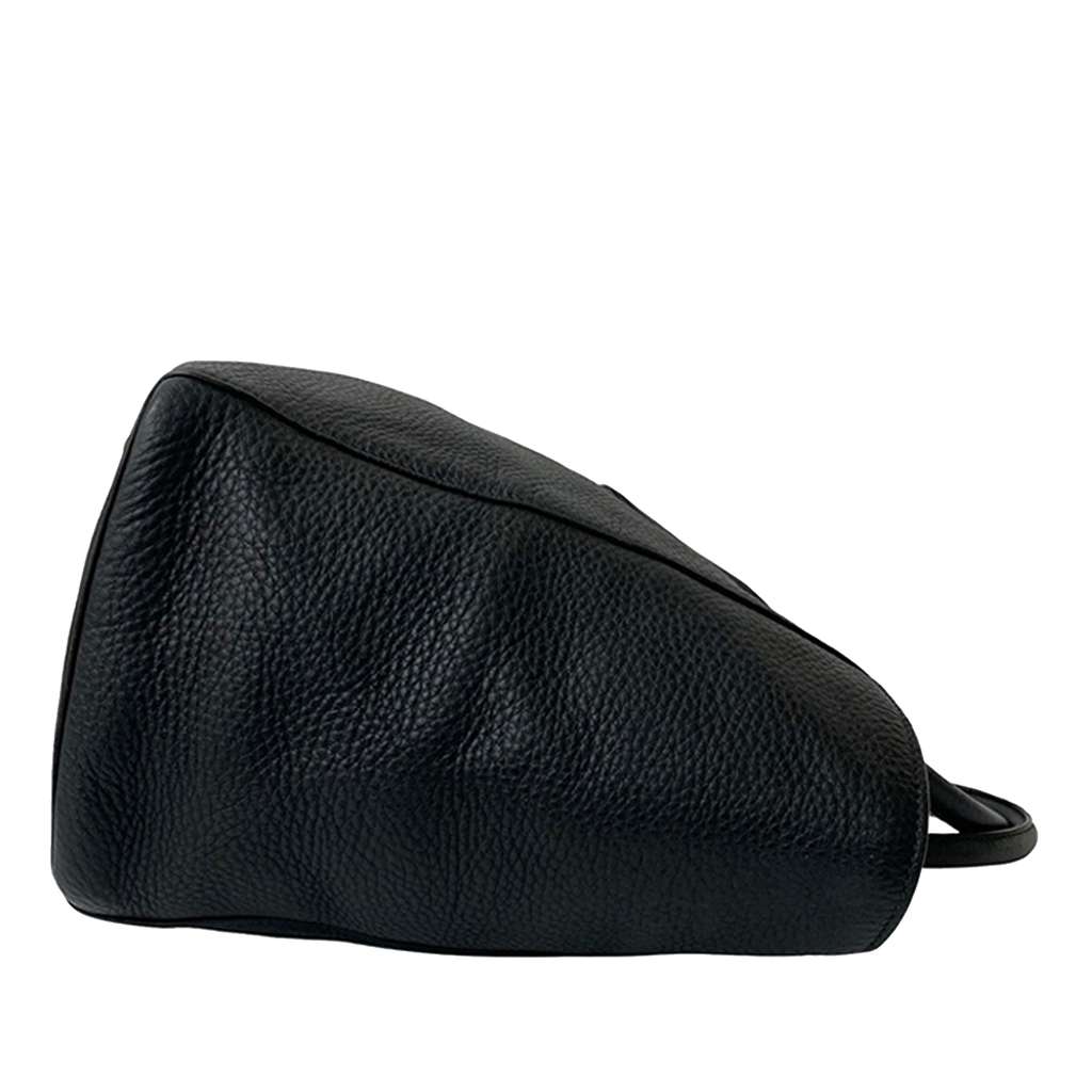 Prada Vitello Daino Open Convertible Tote Black Leather Very good condition - Box View