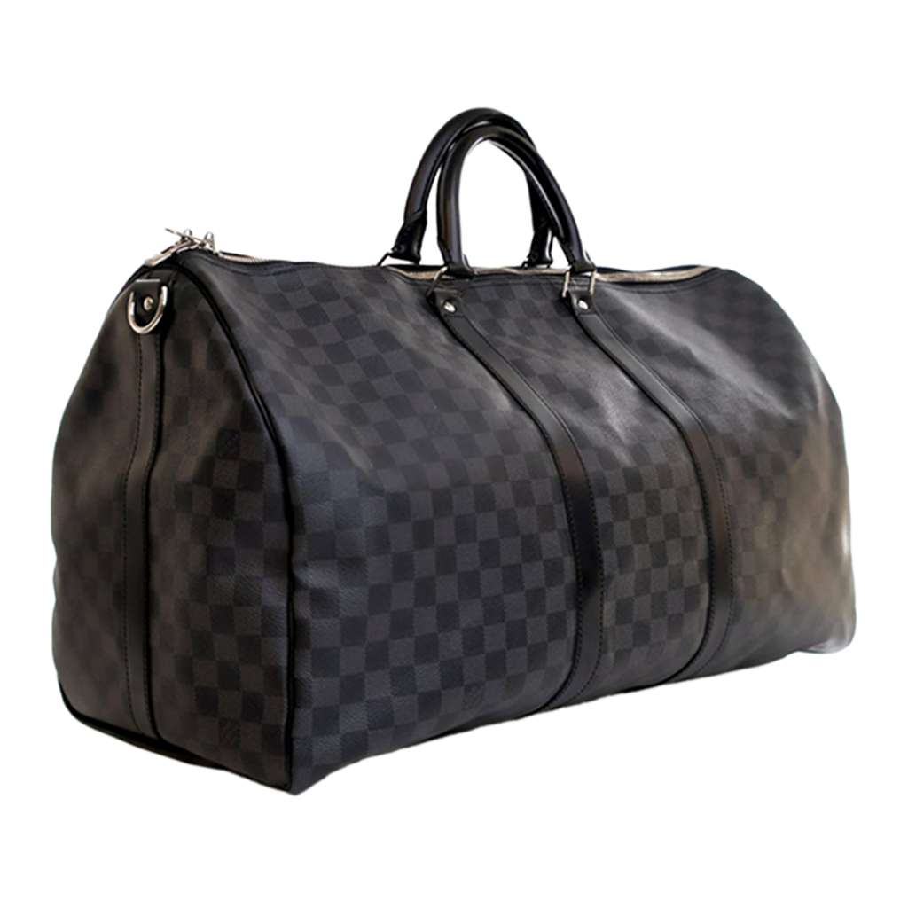 Louis Vuitton Damier Graphite Keepall Bandouliere 55 Black Good condition - Inside View