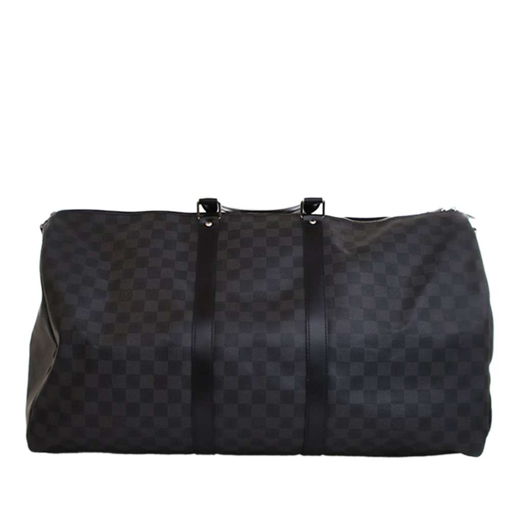 Louis Vuitton Damier Graphite Keepall Bandouliere 55 Black Good condition - Model View