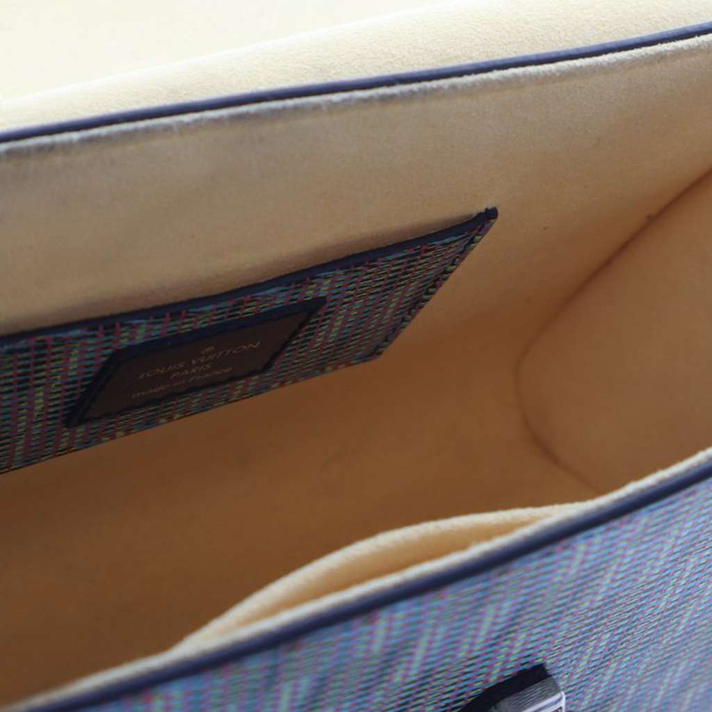 Louis Vuitton Damier Monogram Pop Twist MM Blue Good condition - Box View