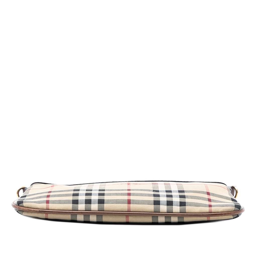 Burberry Haymarket Check Canvas Peyton Crossbody Brown Canvas Good condition - Inside View