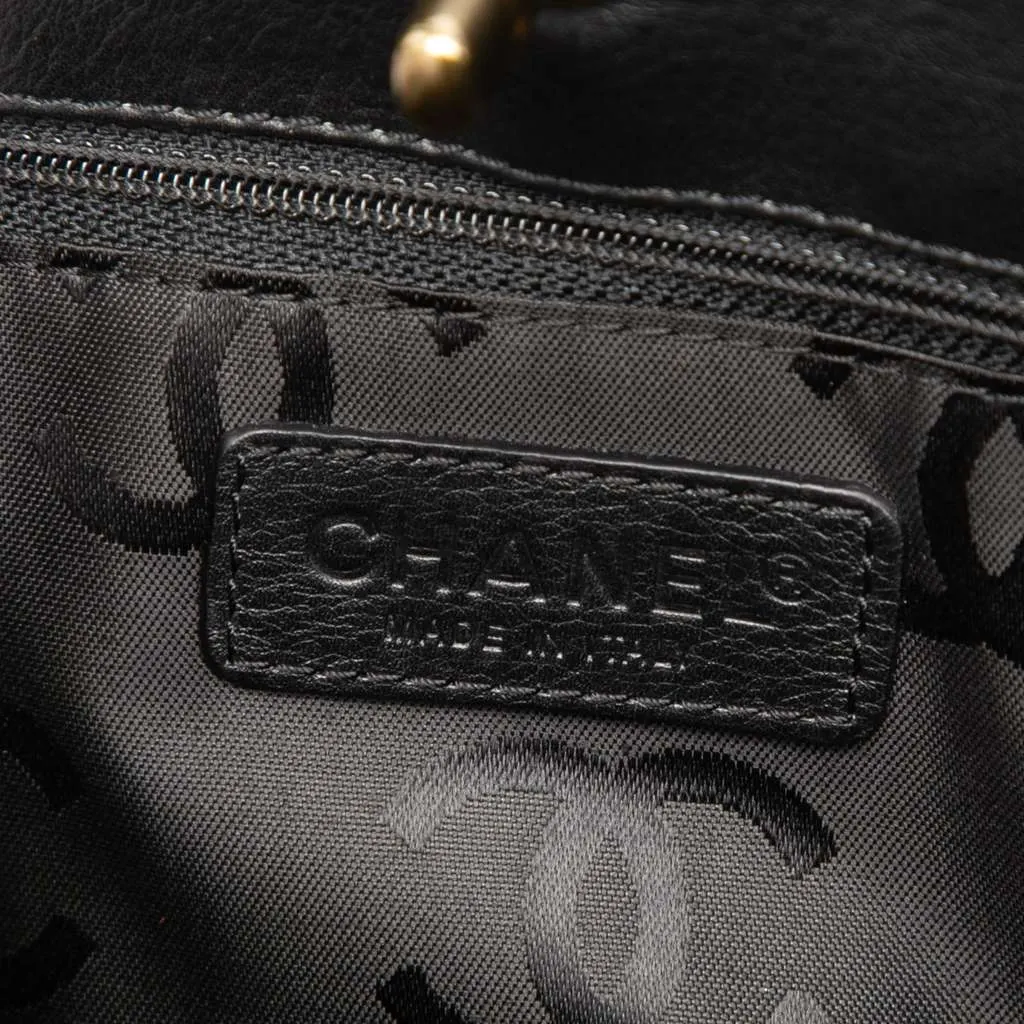 Chanel CC Lambskin Turnlock Satchel Black Leather Good - Box View