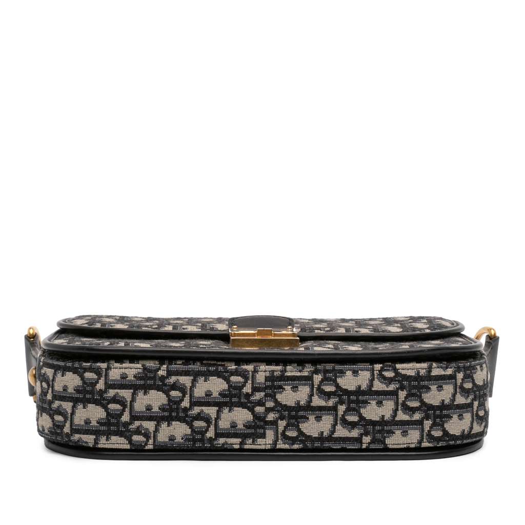 Dior Oblique Canvas Flap Crossbody Blue Canvas Good condition - Inside View