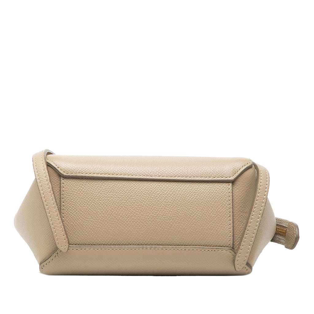 Celine Pico Grained Calfskin Belt Bag Brown Leather Very good condition - Inside View