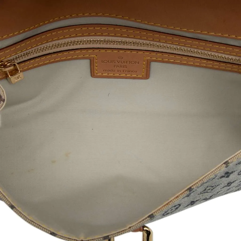 Louis Vuitton Monogram Mini Lin Camille Grey Cotton Very good - Model View