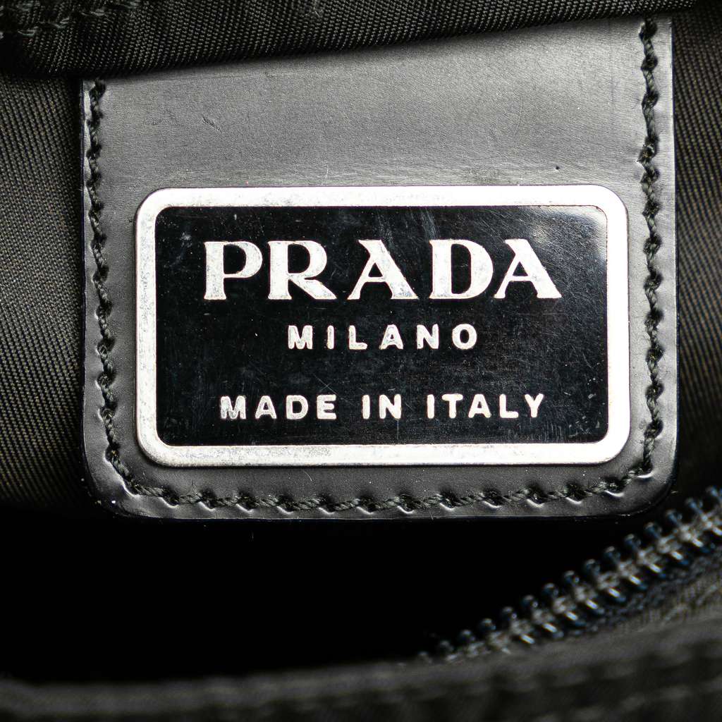 Prada Tessuto Zip Top Crossbody Black Good condition - Box View