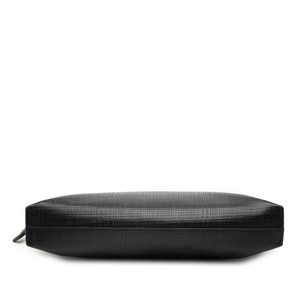 Loewe Leather Anagram T Clutch Black Leather Good condition - Inside View