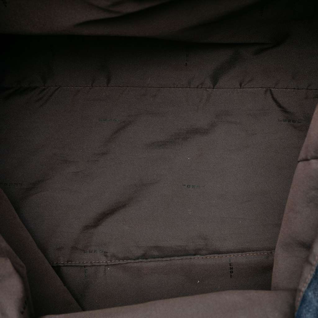 Fendi Denim Twins Tote Blue Denim Good condition - Model View