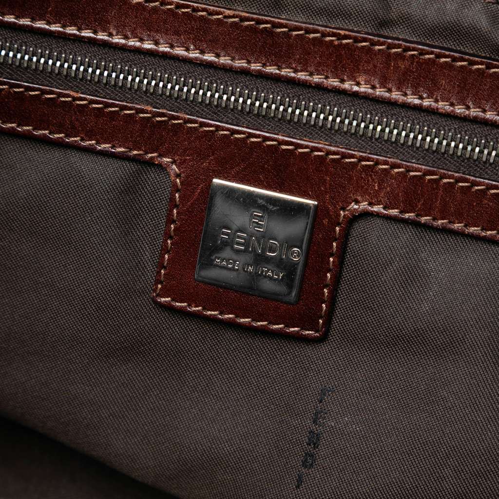 Fendi Denim Twins Tote Blue Denim Good condition - Box View