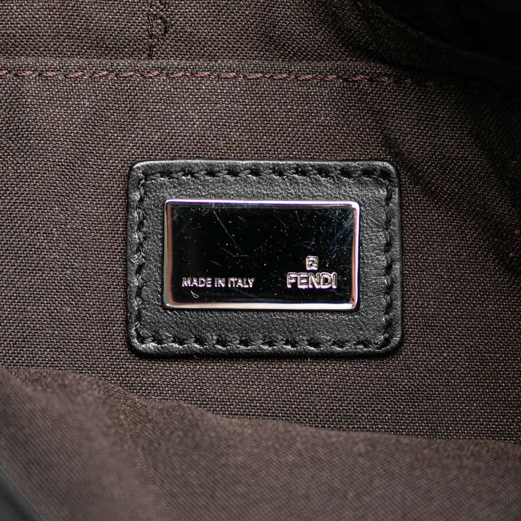 Fendi Zucchino Canvas Crossbody Black Canvas Good condition - Box View