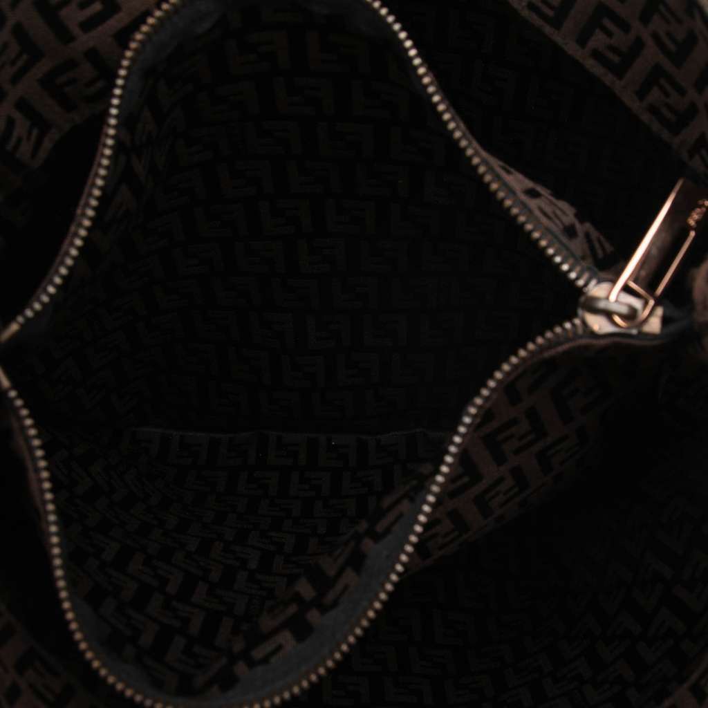 Fendi Zucchino Canvas Tote Brown Canvas Good condition - Model View