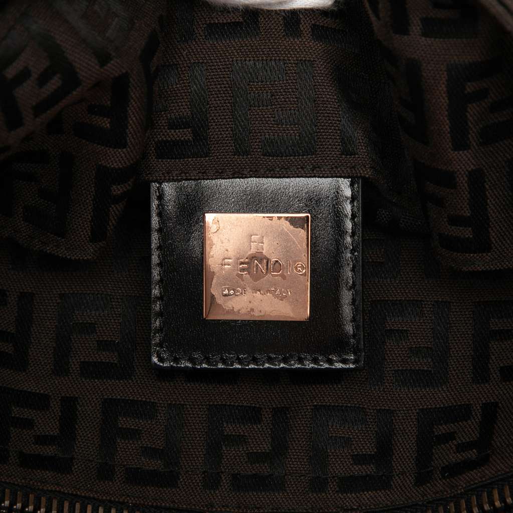 Fendi Zucchino Canvas Tote Brown Canvas Good condition - Box View