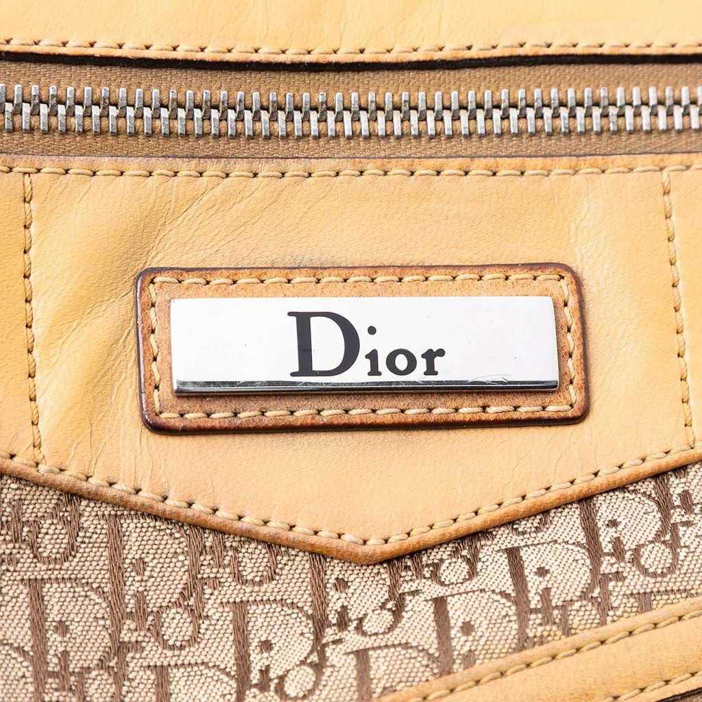 Dior Diorissimo Trotter Canvas Street Chic Crossbody Brown Canvas Good condition - Box View
