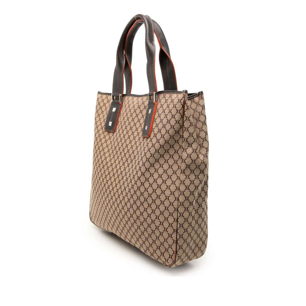 Celine Macadam Canvas Tote Brown Canvas Good condition - Back View
