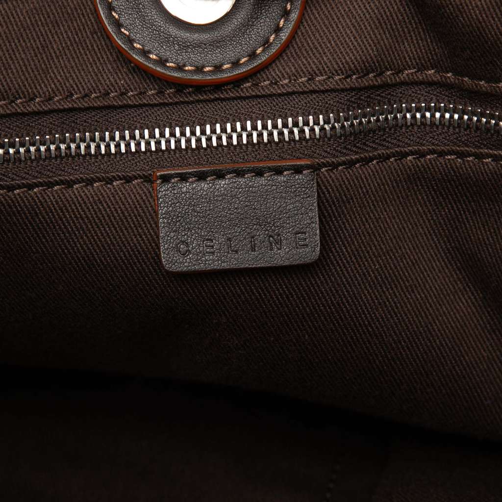 Celine Macadam Canvas Tote Brown Canvas Good condition - Box View