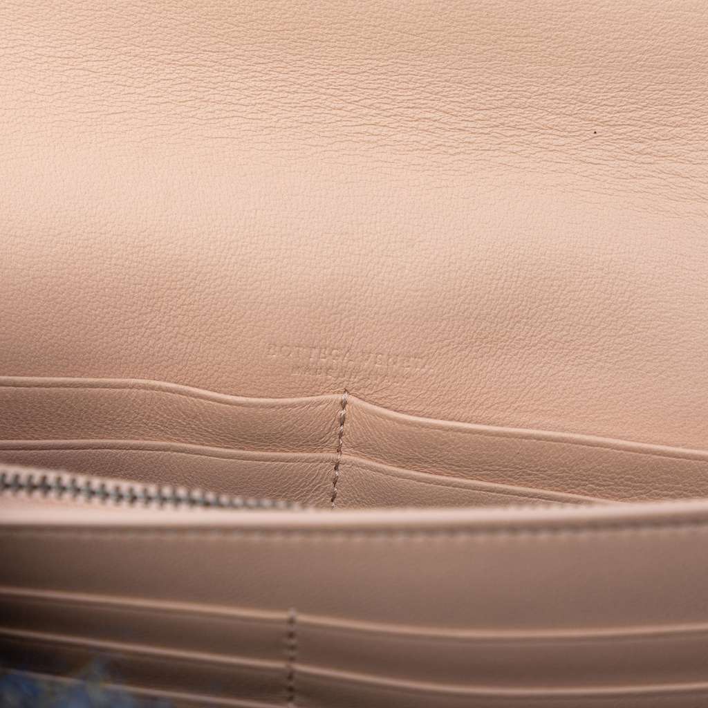 Bottega Veneta Nappa Intrecciato Wallet on Chain Yellow Leather Good condition - Box View