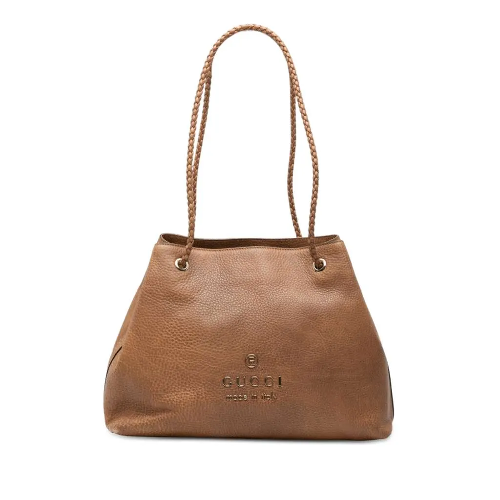 Gucci Medium Leather Gifford Tote Brown Leather Very good - Front View