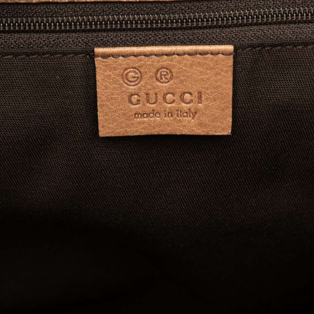 Gucci Medium Leather Gifford Tote Brown Leather Good condition - Box View