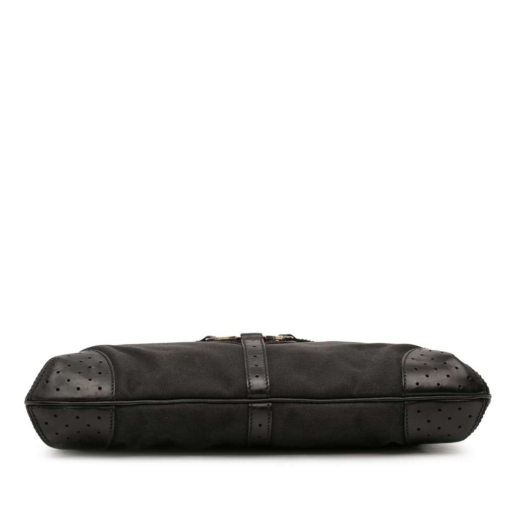 Gucci Canvas Reins Shoulder Bag Black Canvas Good condition - Inside View