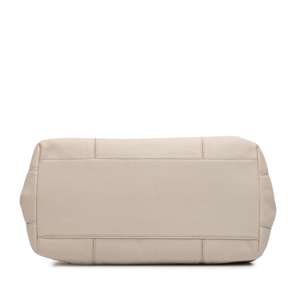 Bottega Veneta Medium Cervo Roma Tote White Leather Good condition - Inside View