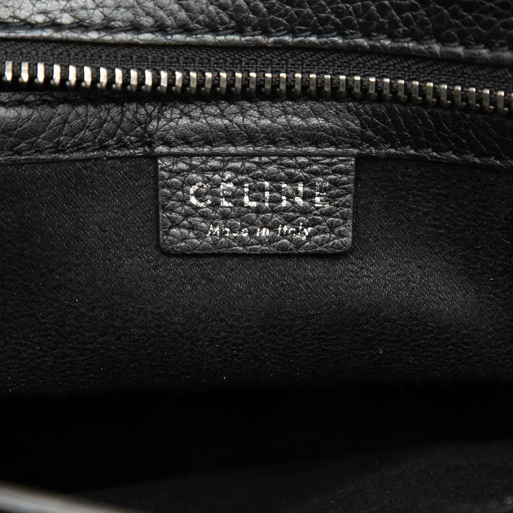 Celine Nano Leather Luggage Tote Black Leather Very good - Box View