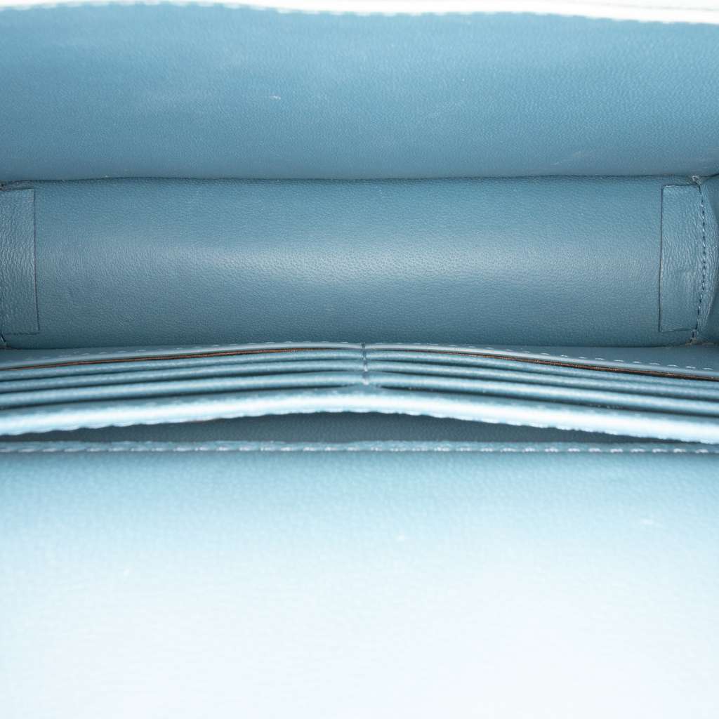 Mulberry Small Quilted Leather Darley Crossbody Blue Leather Good condition - Model View