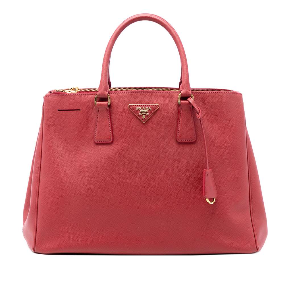 Prada حقيبة سافيانو لوكس جاليريا كبيرة بسحاب مزدوج