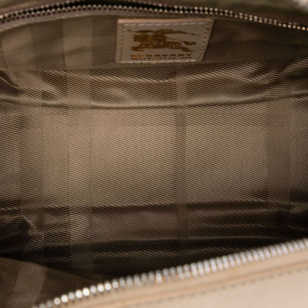 Burberry Mini Quilted Leather Manor Handbag Brown Leather Very good condition - Model View